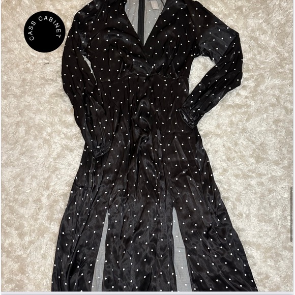 Polka dot long sleeve dress - Picture 3 of 4